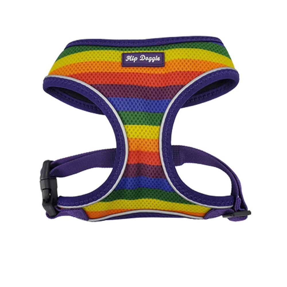 Ultra Comfort Reflective Harness Vest - Rainbow - SIZE MEDIUM